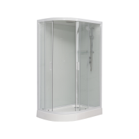 Душевая кабина Sapbox 110x80 SB1100R-110-02-WTR-W профиль белый, стекло прозрачное