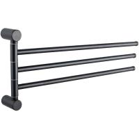 Полотенцедержатель Haiba HB8413-7 черный тройной