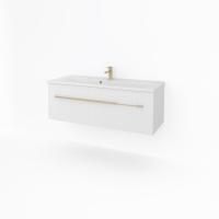 Тумба под раковину Kакса-А Sharm 005370 120 см белая с золотом