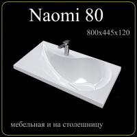 Мебельная раковина Madera Naomi 4627173210065 80 см белая глянцевая