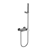 Смеситель для ванны Boheme Stick 123-GM-MR-GR графит с душевым гарнитуром