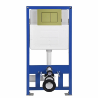 Инсталляция Sapbox 108C.500.01.806SS-G для унитаза с кнопкой смыва золото