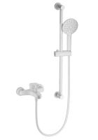 Смеситель для ванны Wonzon & Woghand WW-C2501-MW белый матовый с душевым гарнитуром