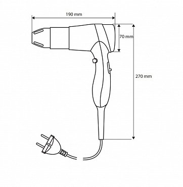 Фен Bemeta 945433084 белый глянцевый