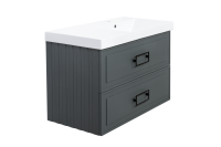 Тумба под раковину LaFenice Cubo FNC-01-CUB-G-90-2 90 см серая матовая