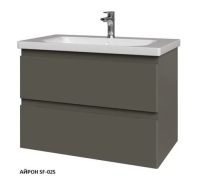 Тумба с раковиной Caprigo Forte 36112-SF025 75 см серая