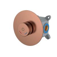 Встраиваемый смеситель Boheme Tech 154-CB брашированная медь