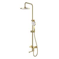 Душевая стойка со смесителем Esko Sochi ST260SCGold золотой сатин матовая