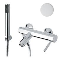 Смеситель для ванны Webert Rimini RI850101740 белый матовый с душевым гарнитуром