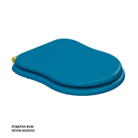 Крышка-сиденье Caprigo Borgo KFe-BG золото с механизмом плавного закрывания (эмаль)