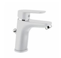 Смеситель для раковины Webert Sax Evolution SE833102740 белый матовый с донным клапаном