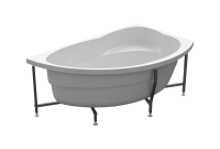 Ванна акриловая Radomir Модерна 160x100 R 2-01-0-2-1-214 угловая c каркасом