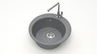 Мойка из искусственного камня Santegro 50 см SZ030-475/Q8 темно-серая матовая