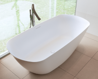 Ванна из искусственного камня Riho Bilo 165x75 B129001105 белая отдельно стоящая