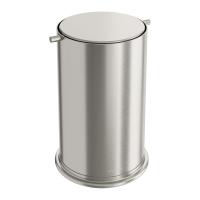Ведро для мусора Boheme 10916-NB nickel brush с вращающейся крышкой