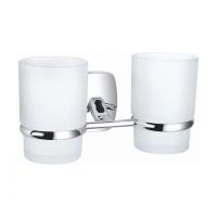 Стакан для зубных щеток Wonzon & Woghand Porto WW-1801 хром глянцевый с держателем
