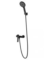 Смеситель для душа Wonzon & Woghand WW-B2585-MB черный матовый с гарнитуром
