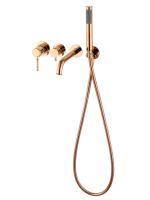 Смеситель для ванны Wonzon & Woghand Tor WW-88889073-RG розовое золото глянцевый с душевым гарнитуром