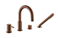 Смеситель на борт ванны Boheme Uno 460-BRB брашированная бронза