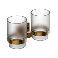 Стакан для зубных щеток Wonzon & Woghand Polo WW-8928-DG золото глянцевый с держателем