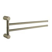 Полотенцедержатель Haiba HB8412-4 бронза двойной