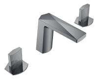 Смеситель на борт ванны Boheme Venturo 150-SGM-TOUCH вороненая сталь