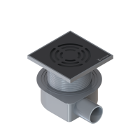 Душевой лоток Boheme Smart Design 10x10 984-10-B черный