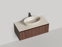 Тумба с раковиной Salini Domino 100 см 27D210ON окрашивание по RAL шпон Onda Plus
