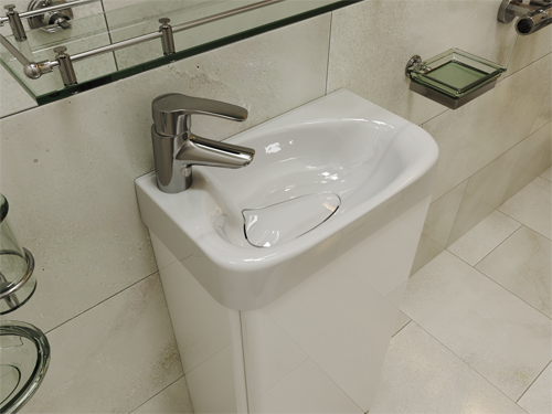 Мебельная раковина Madera Bio 4627173210409 40 см белая глянцевая