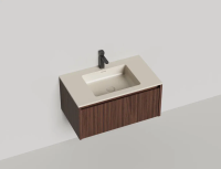 Тумба с раковиной Salini Domino 80 см 27D208ONF окрашивание по RAL шпон Onda Plus