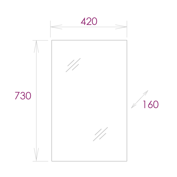 Зеркальный шкаф Onika Венеция 204201 40 см белый