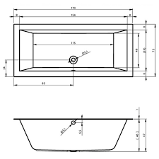 Ванна акриловая Riho Modesty 170x75 B090001105 матовая отдельно стоящая