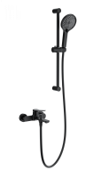Смеситель для ванны Wonzon & Woghand WW-C2036-MB черный матовый с душевым гарнитуром