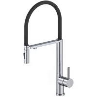 Смеситель для кухонной мойки Wonzon & Woghand WW-458027-CR хром глянцевый с гибким изливом и подключением фильтра