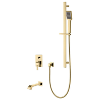 Душевой комплект со смесителем Caprigo Diamante 50-210-oro золото