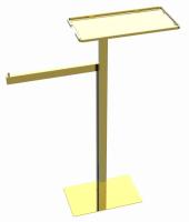 Держатель для туалетной бумаги Boheme 10952-G глянцевое золото с полочкой