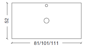 Столешница Armadi Art Neoart 100 см 877-100 calacatta