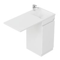 Тумба под стиральную машину Onika Милтон Нова 103803 40 см белая напольная (раковина Марсал 100)