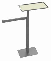 Держатель для туалетной бумаги Boheme 10952-NB никель брашированный с полочкой