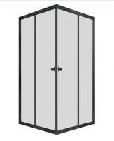 Душевой уголок Triton Вента-Блэк 100x100x185 DK307 профиль черный, стекло прозрачное