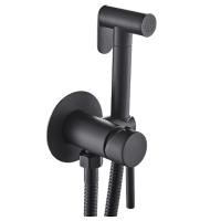 Смеситель гигиенический Esko SMH01Black черный матовый встраиваемый