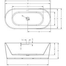 Ванна акриловая Riho Modesty 170x75 B090001005 отдельно стоящая