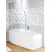 Шторка на ванну Riho Novik 90x150 G003040120 профиль хром