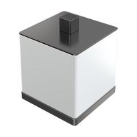 Стакан для ватных дисков Boheme Qubic 10964-GM графит