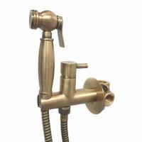 Смеситель гигиенический Webert Elio EL870302065 бронза матовый с внутренней частью