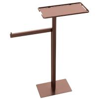 Держатель для туалетной бумаги Boheme 10952-CB брашированная медь с полочкой