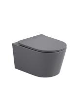 Унитаз подвесной Sapbox Lumara SB1124C1-MG Rimless серый матовый
