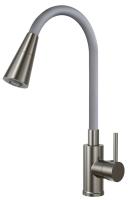 Смеситель для кухонной мойки Esko Kitchen K47GMG серый с гибким изливом