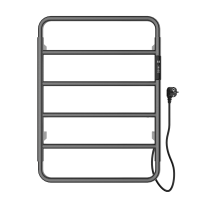 Полотенцесушитель электрический Wonzon & Woghand Wismar WW-AL201-GM темный графит брашированный