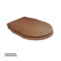 Крышка-сиденье Caprigo Boheme KFm-IB бронза с механизмом плавного закрывания (дерево)